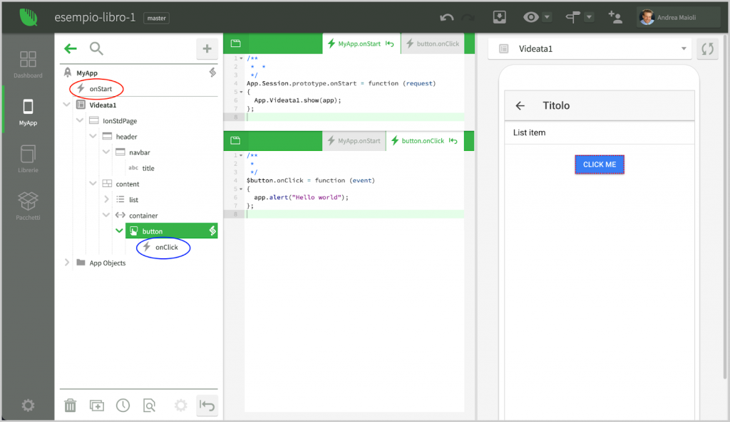 Introduzione (applicazione e sessione) Instant Developer struttura applicazione 11 Instant Developer