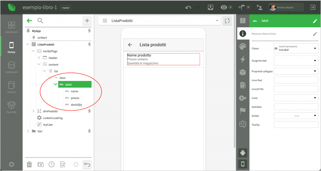Creazione di liste di documenti Instant Developer datamap 07 Instant Developer