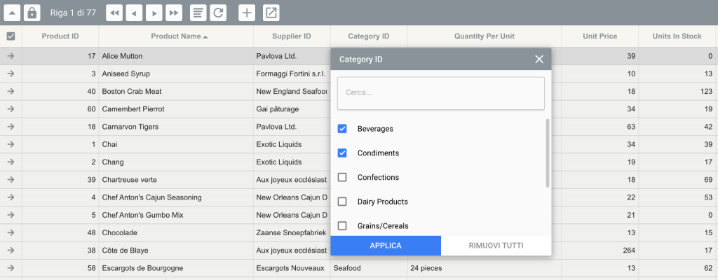 Anatomia di un pannello Instant Developer immagine 19 Instant Developer