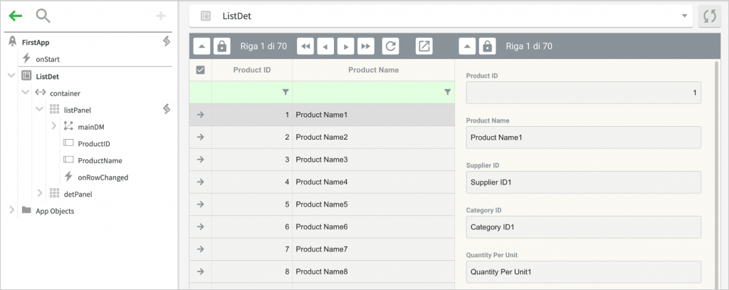 I pannelli a runtime Instant Developer immagine 30 Instant Developer