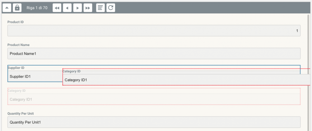 Anatomia di un pannello Instant Developer immagine 8 Instant Developer