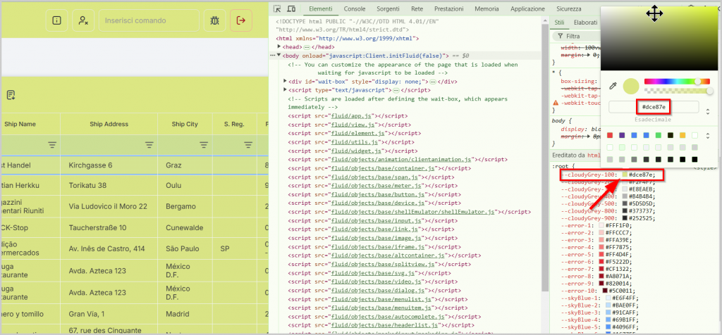 personalizzazione fluid vela 04 Instant Developer